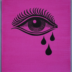 Eye Crying XR Lino Print Art PrintMaking Extinction Rebellion Miles Glyn Artist Activist