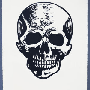 Skull Just Stop Oil XR Lino Print Art PrintMaking Extinction Rebellion Miles Glyn Artist Activist
