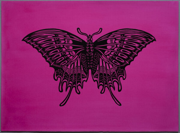 SwallowTail Butterfly XR Lino Print Lino Cut Wood Cut Art PrintMaking Extinction Rebellion Miles Glyn Artist Activist Nonviolence Direct Action Drawing Illustration