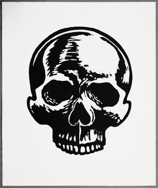 SKull Momento Mori JUST STOP OIL XR Lino Print Lino Cut Wood Cut Art PrintMaking Extinction Rebellion Miles Glyn Artist Activist Nonviolence Direct Action Drawing Illustration