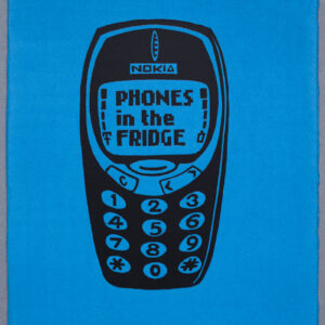 Phones In The Fridge Fuck the Police ACAB JUST STOP OIL XR Lino Print Lino Cut Wood Cut Art PrintMaking Extinction Rebellion Miles Glyn Artist Activist Nonviolence Direct Action Drawing Illustration